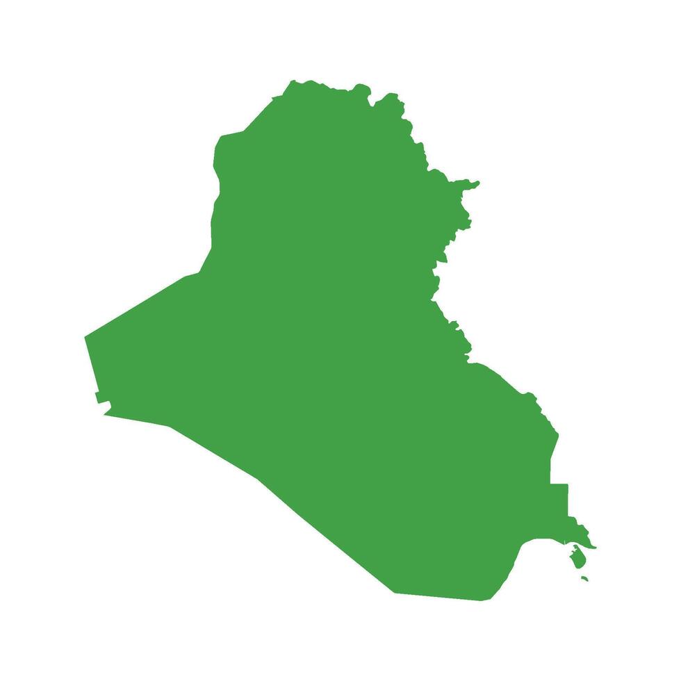 Iraq Map Boundary vector