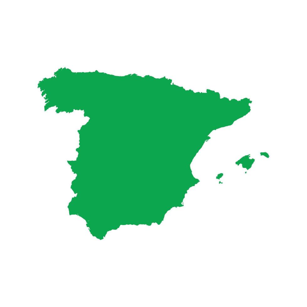 Spain Map Boundary vector