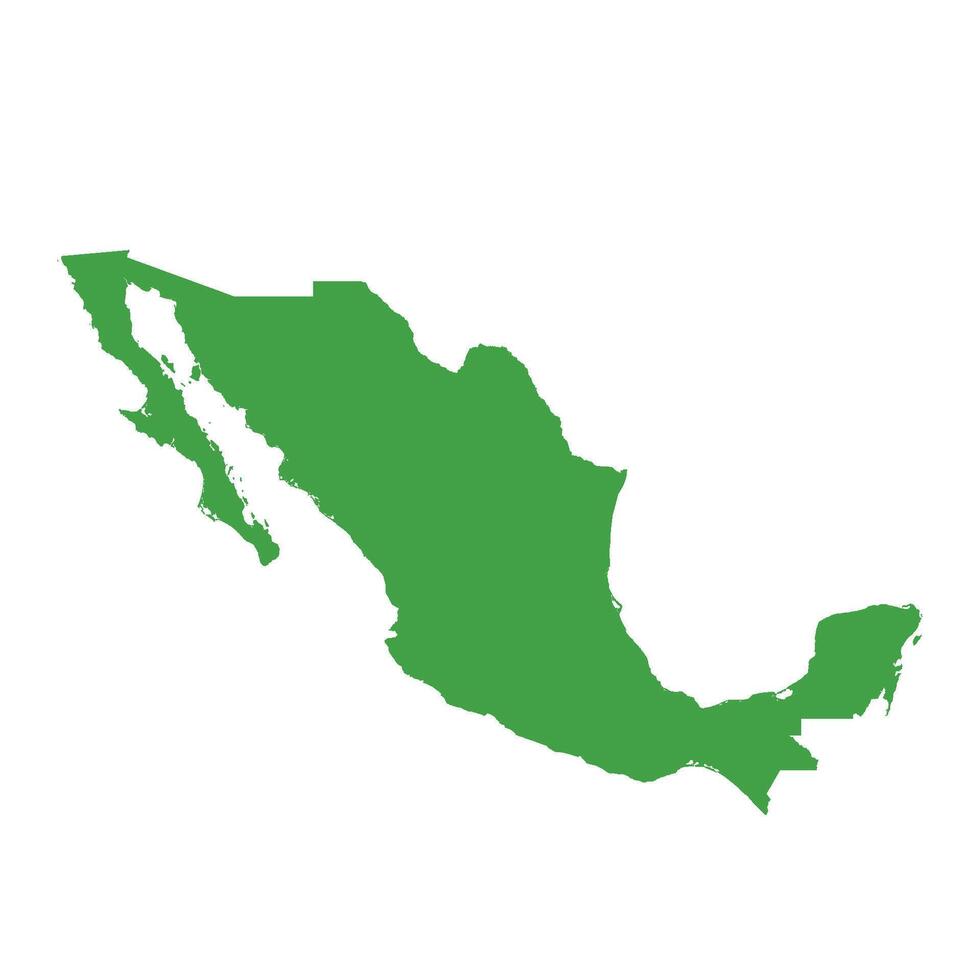 Mexico Map Boundary vector