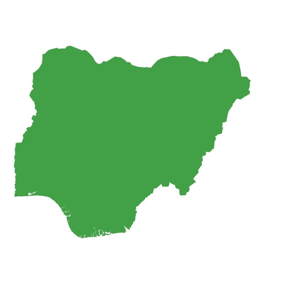 Nigeria Map Boundary vector