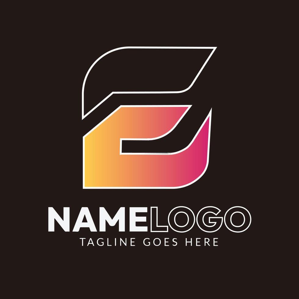 Abstract Letter E Logo Design vector