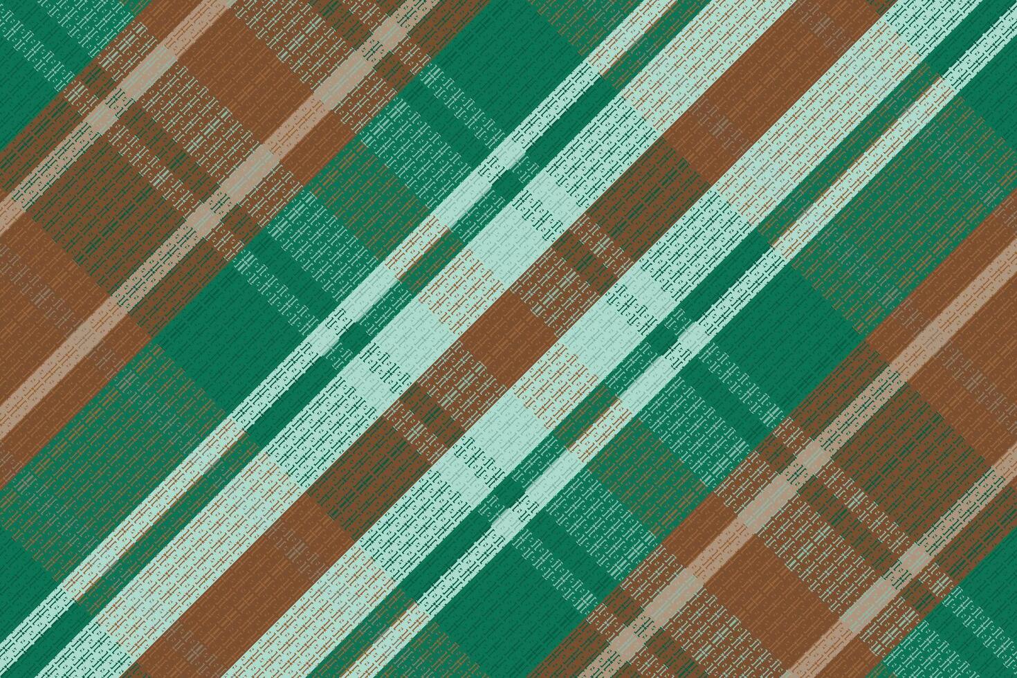 A plaid pattern in green and brown vector