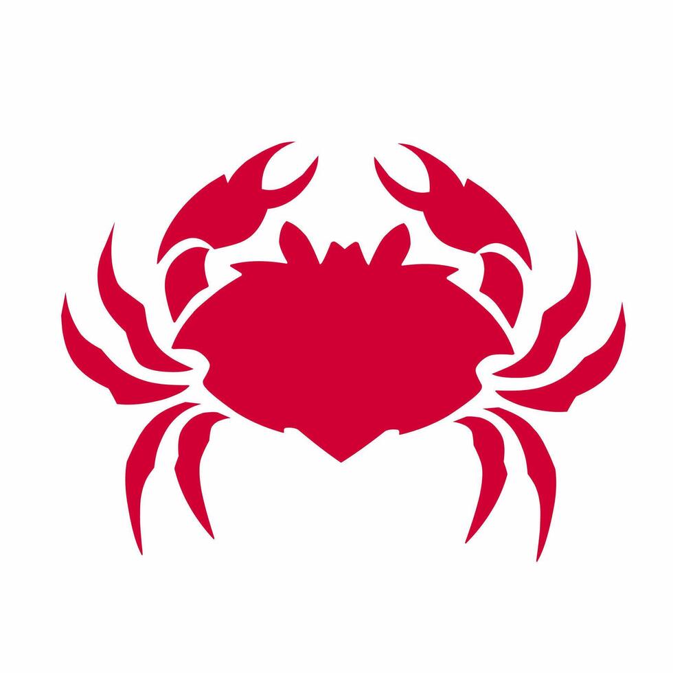 Illustration design crabs for ornaments logo vector