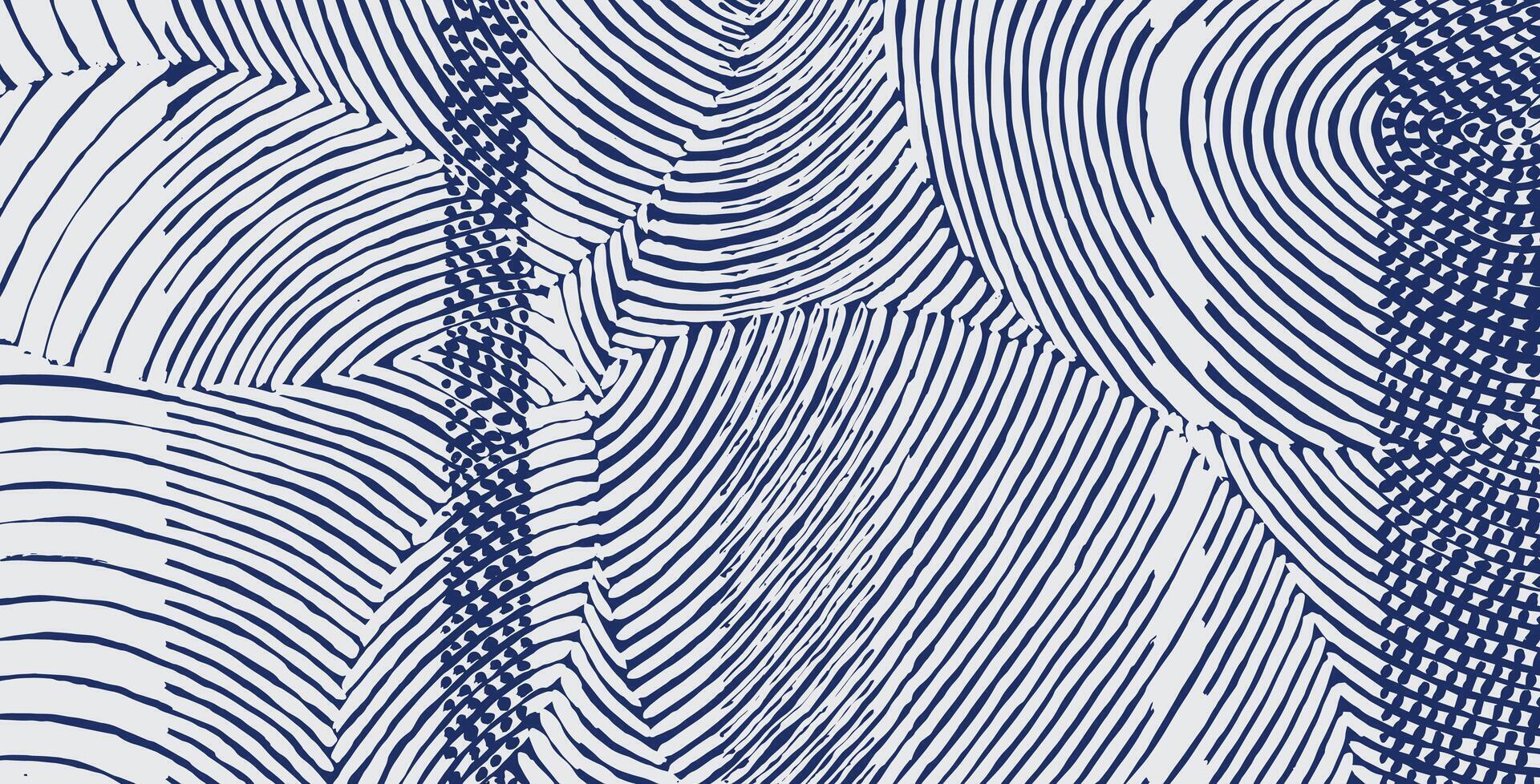 Hand drawn uneven brush lines abstract overlapping circles with different paint texture pattern, ethnic and tribal handcraft, engraving surface background, simple graphic for textile, decoration vector