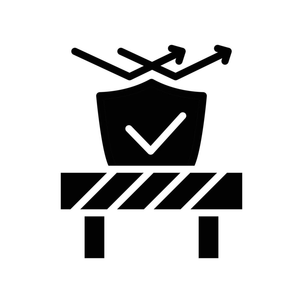 barrier solid icon design good for web or mobile app vector