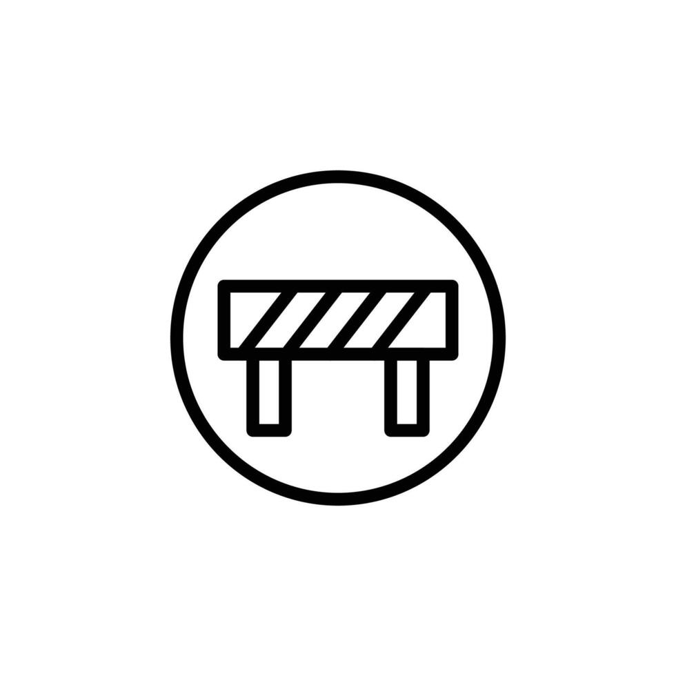fence outline icon design good for web or mobile app vector