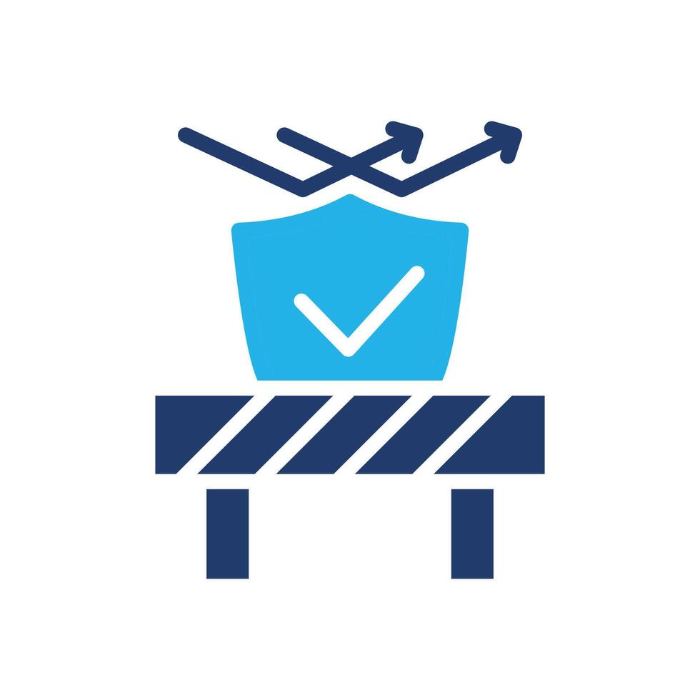 barrier colored icon design good for web or mobile app vector
