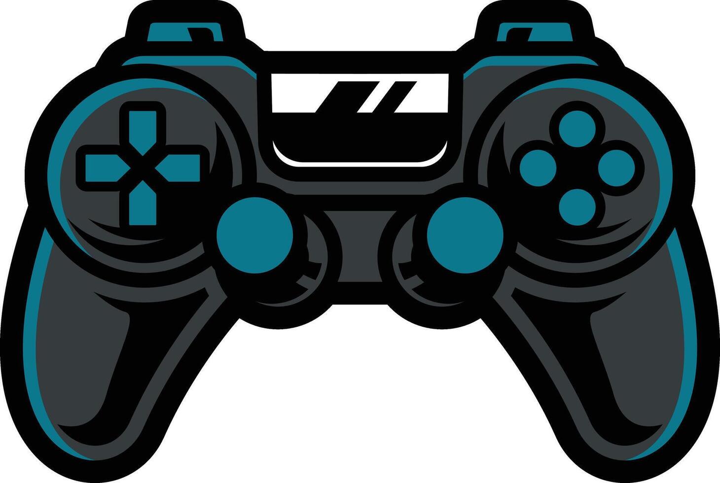 Gaming controller mascot and esport logo vector