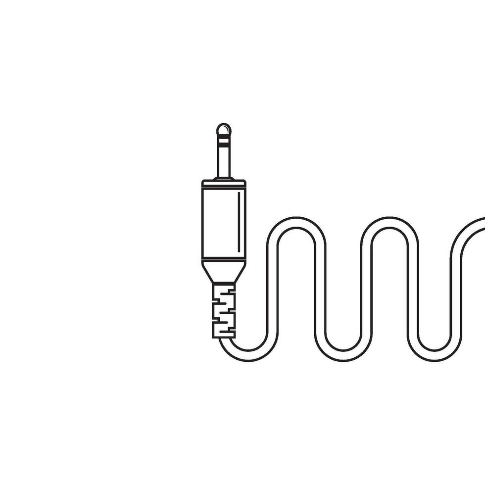 audio jack icon symbol vector