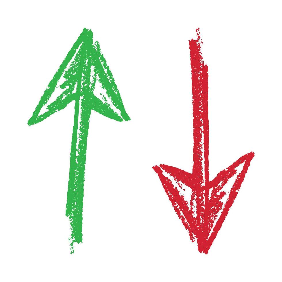 Hand drawn arrow sign. Business clipart. Single element for design Sketch vector