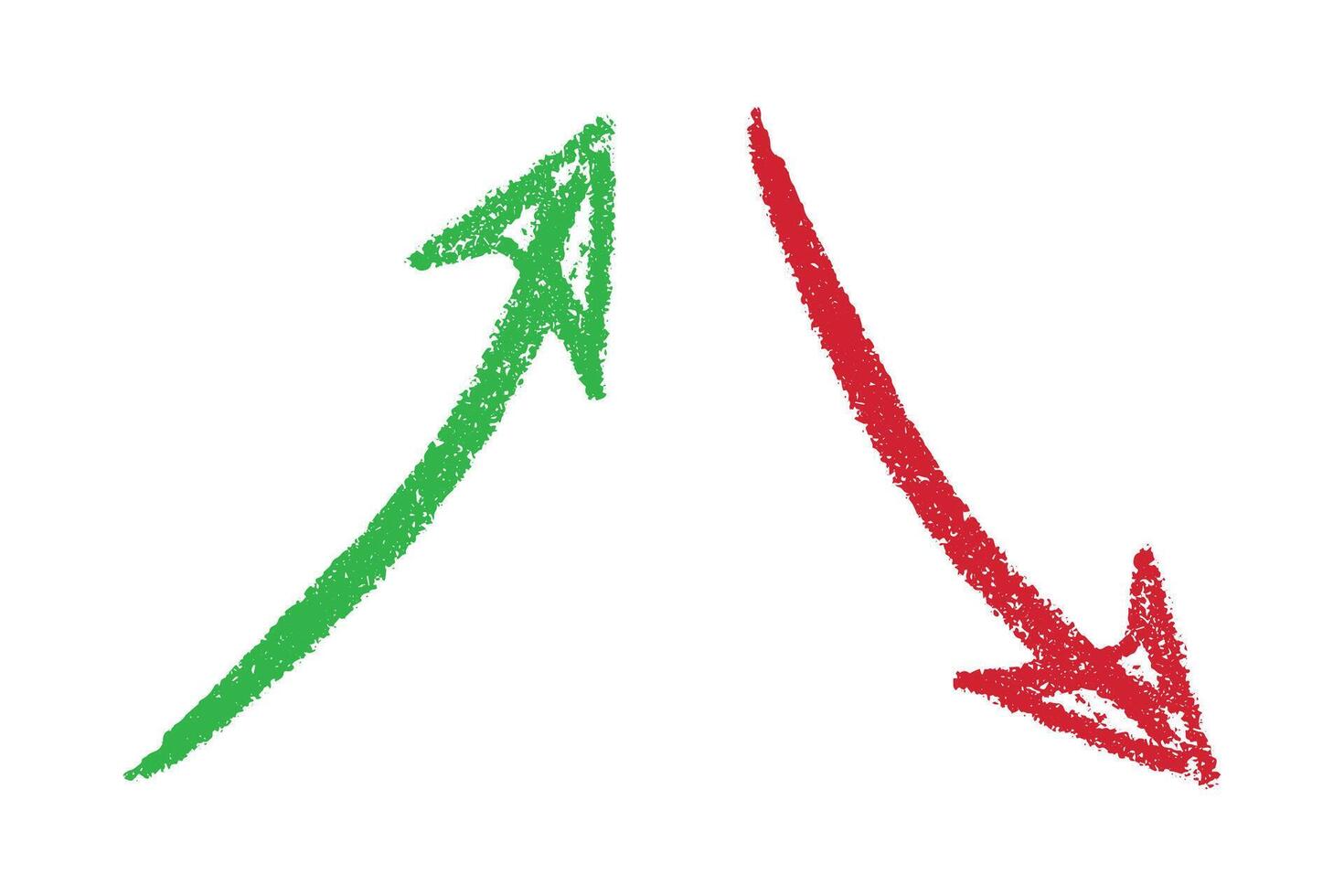 Hand drawn arrow symbol. Business clipart. Sign Single element for design vector