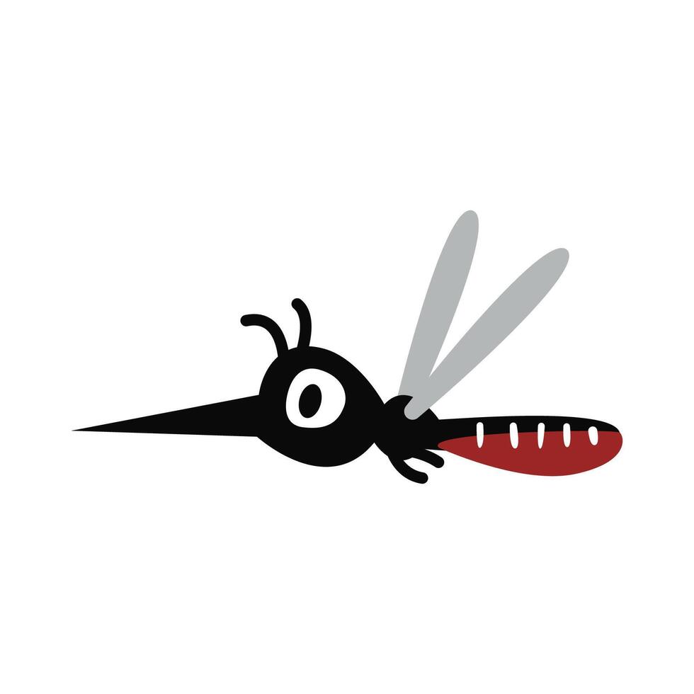 Illustration of a Mosquito Insect Pest vector