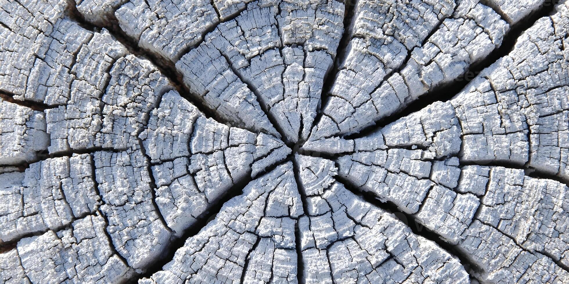 Detailed Grey Weathered Wood Texture Tree Stump Cross Section photo