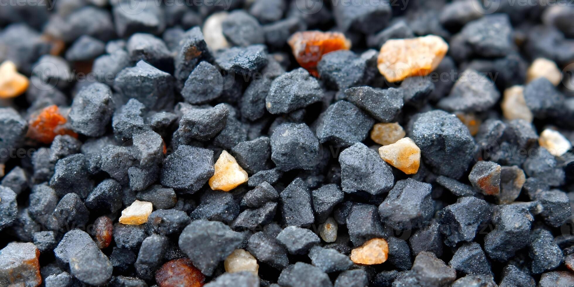 Black and Orange Gravel Stones Texture Background photo