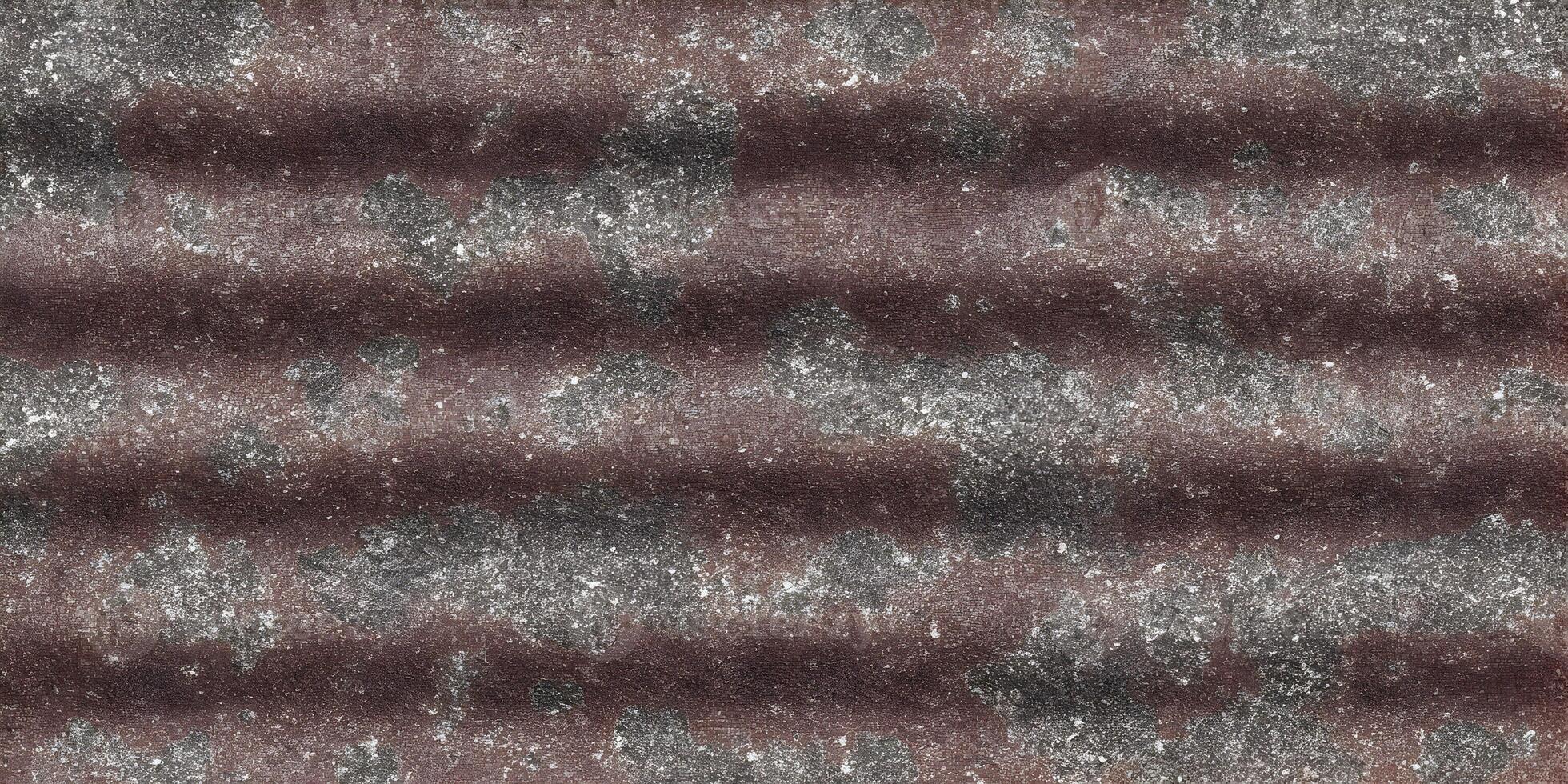Reddish Brown Corrugated Metal Texture with Gray Spots Seamless Pattern photo