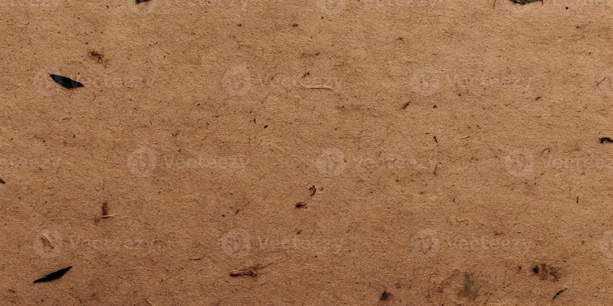 Brown Paper Texture Background with Small Plant Debris photo