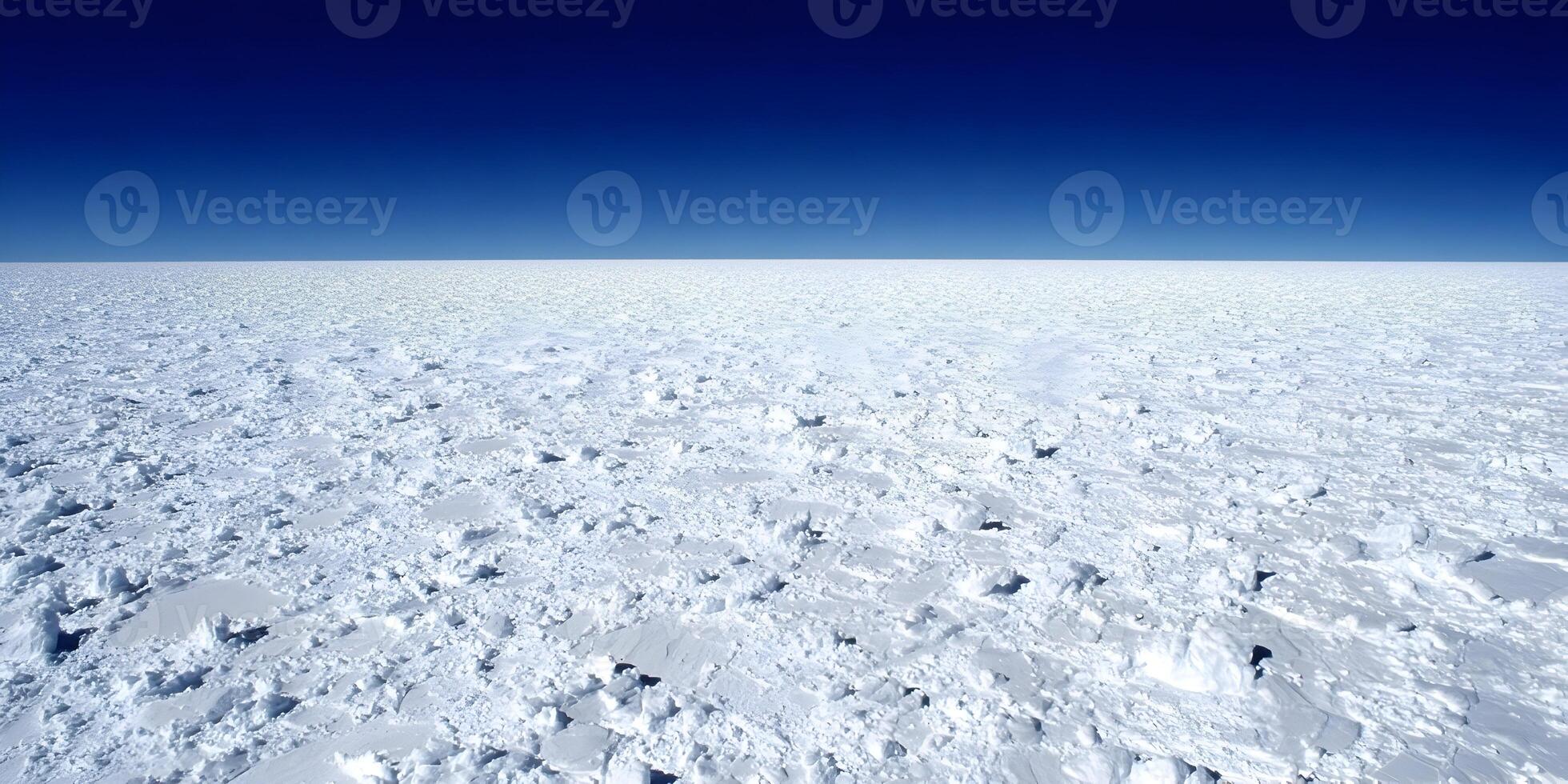 Antarctic Landscape Snow Ice Winter Frozen Surface Blue Sky photo