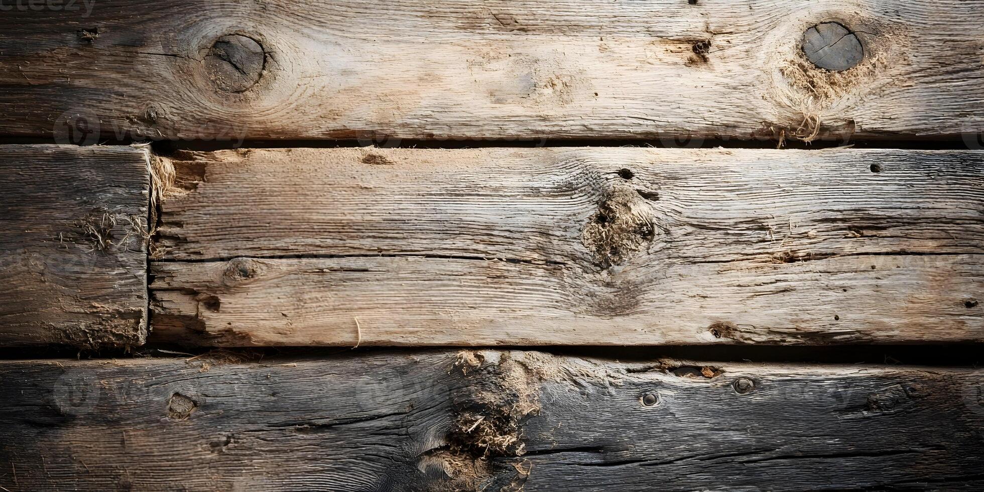 Brown Weathered Wooden Planks Texture Background Rustic Old Wood Grain Surface photo