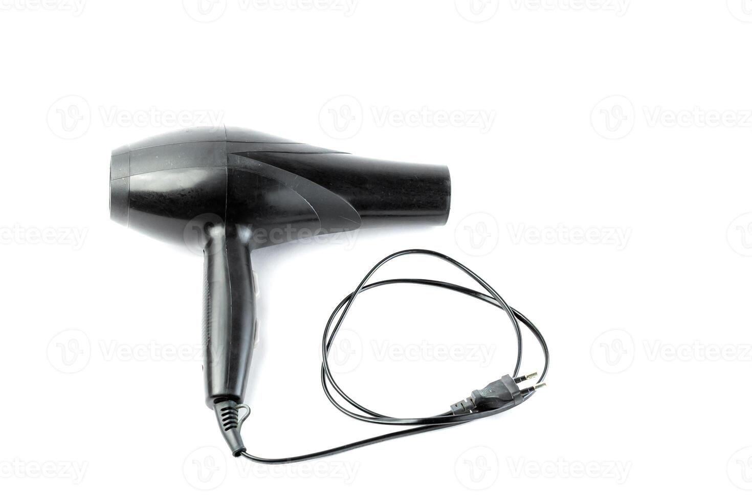 Powerful black hair dryer with ergonomic design and adjustable heat settings. Ideal for quick drying, styling, and frizz control. Lightweight, durable, and perfect for home or salon use. photo