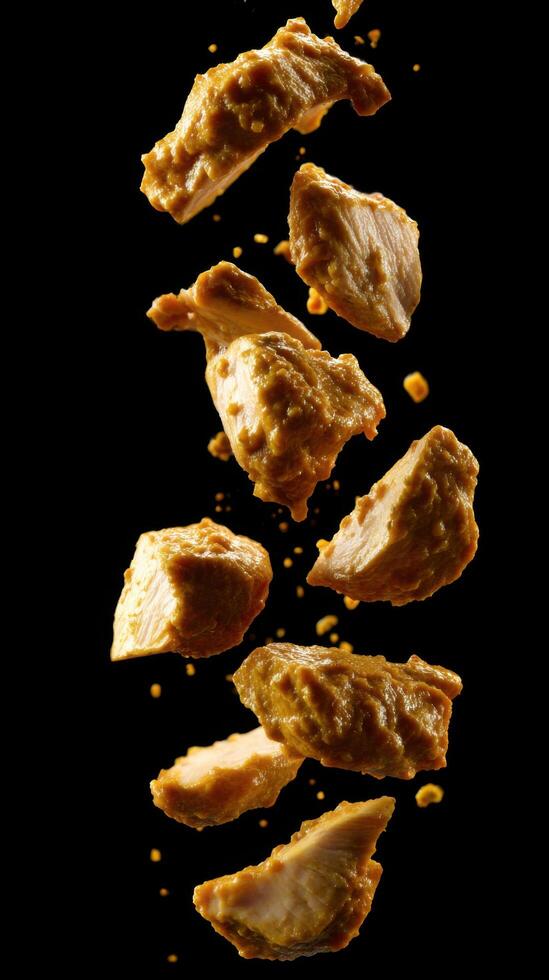 A Graceful Cascade Of Chicken And Korma Sauce photo