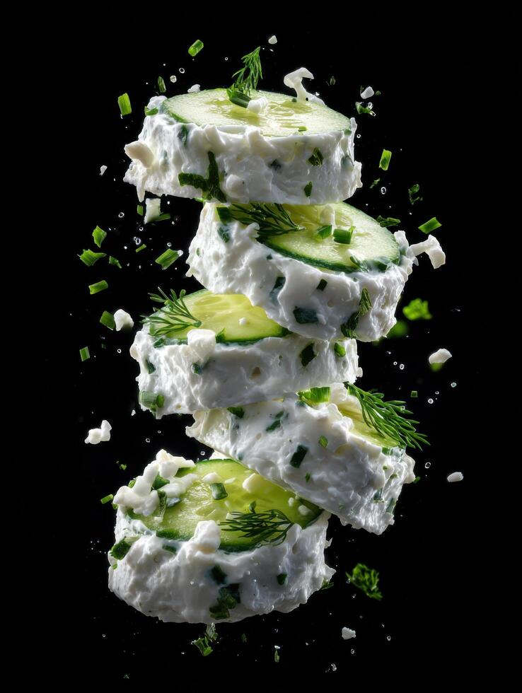 A Dynamic Splash From Deconstructed Tzatziki photo