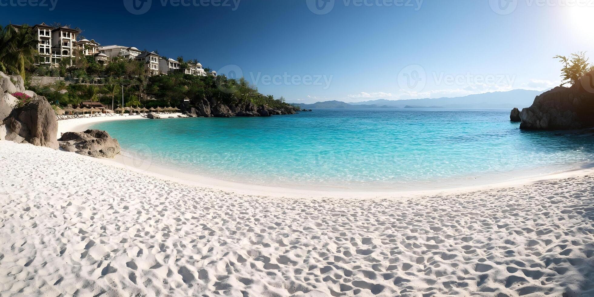Luxury Beach Resort Cove White Sand Turquoise Water Ocean View photo