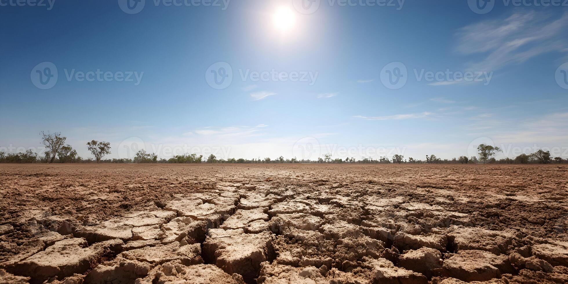 Dry Cracked Earth Drought Landscape Arid Climate Sun photo