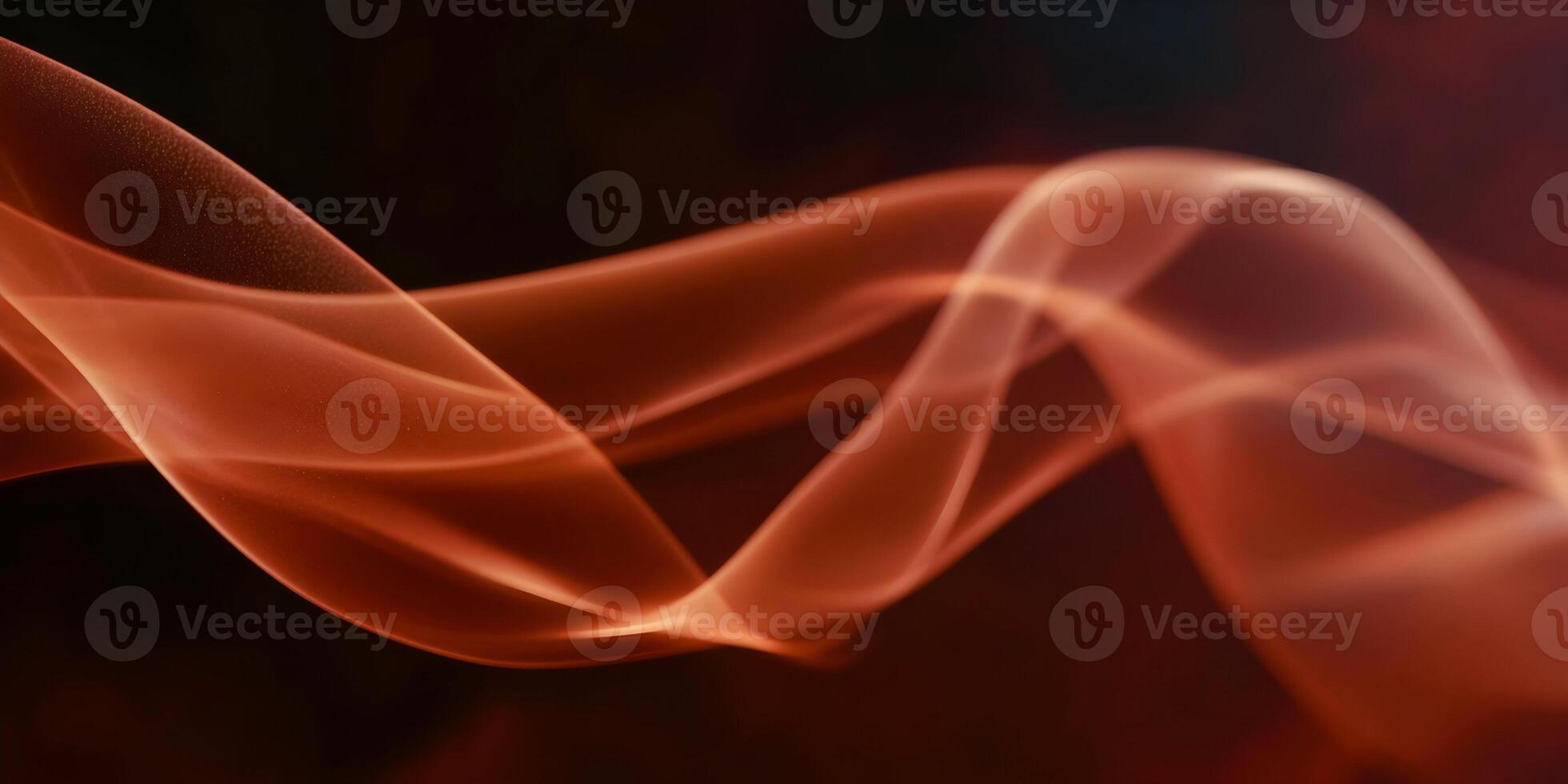 Abstract Red Smoke Swirls Dark Background Glowing Orange Fluid Design photo