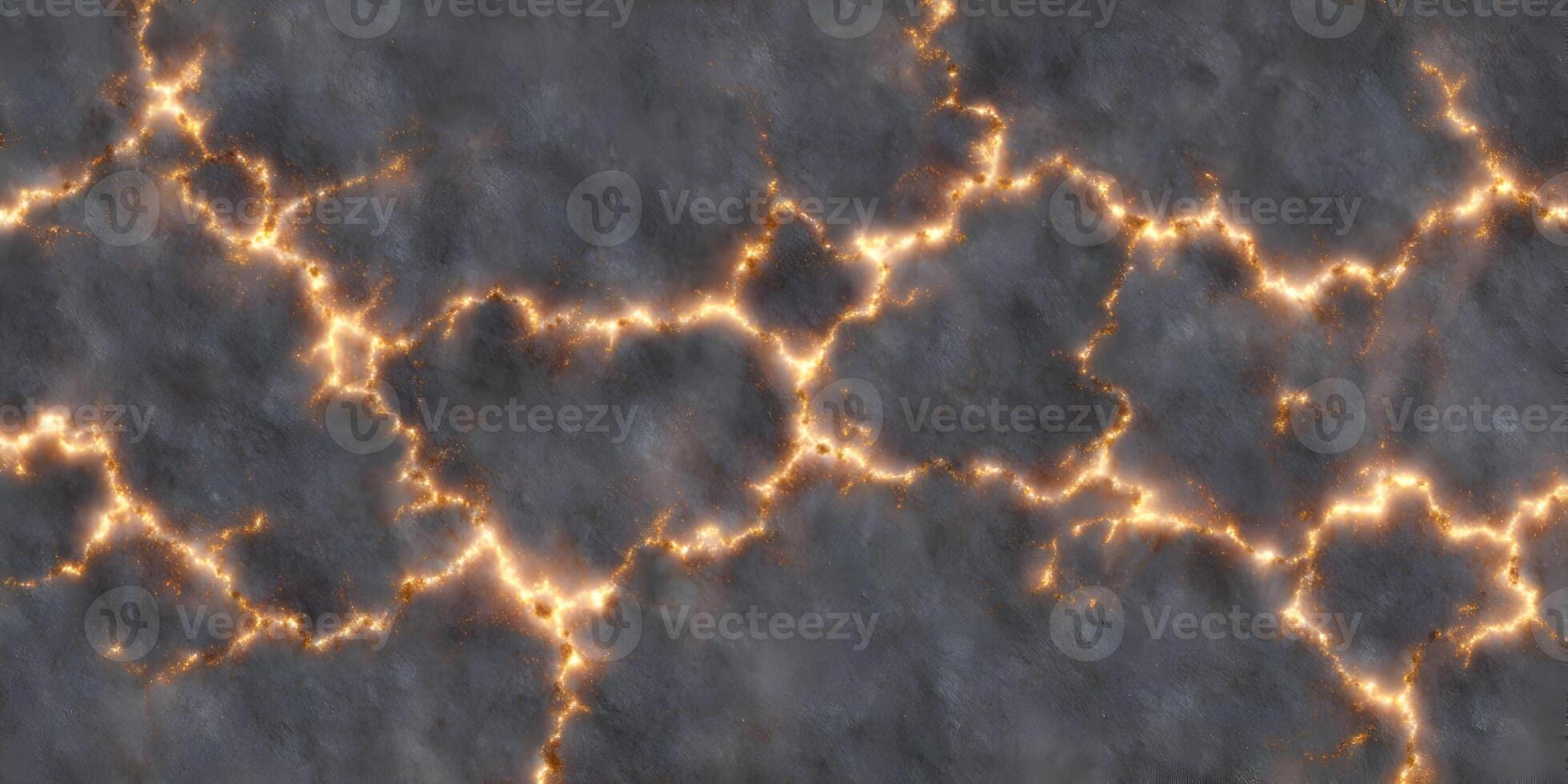 Glowing Cracks Grey Texture Background Seamless Pattern photo