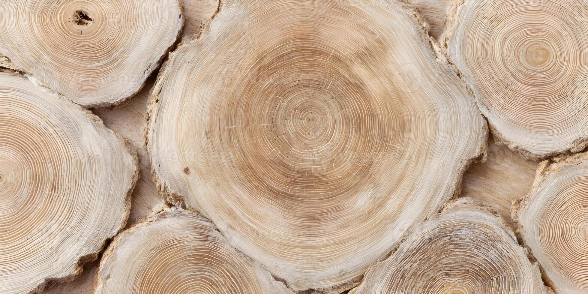 Tree Rings Cross Section Wood Texture Background photo