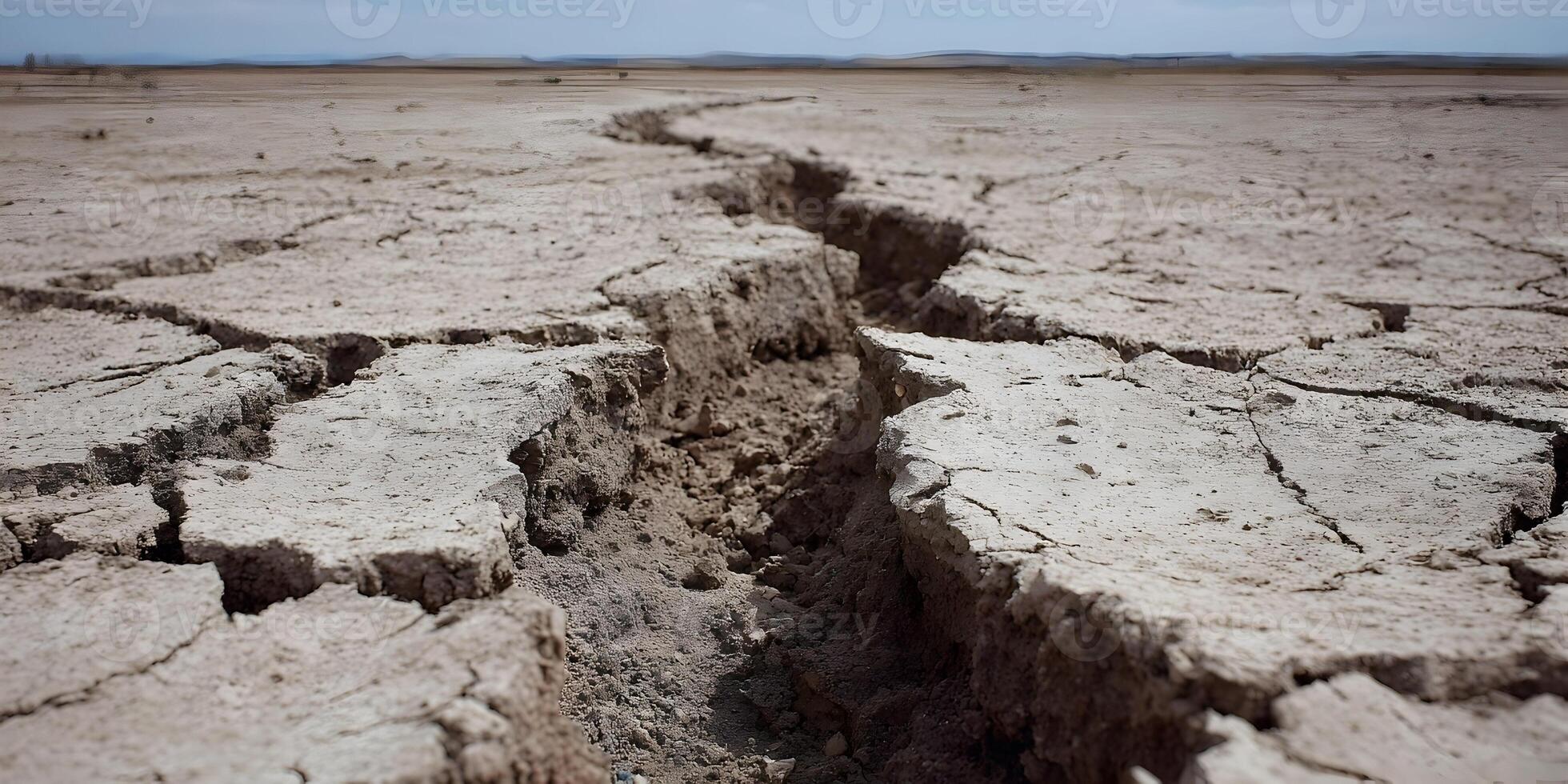 Dry Cracked Earth Ground Drought Texture Detail photo