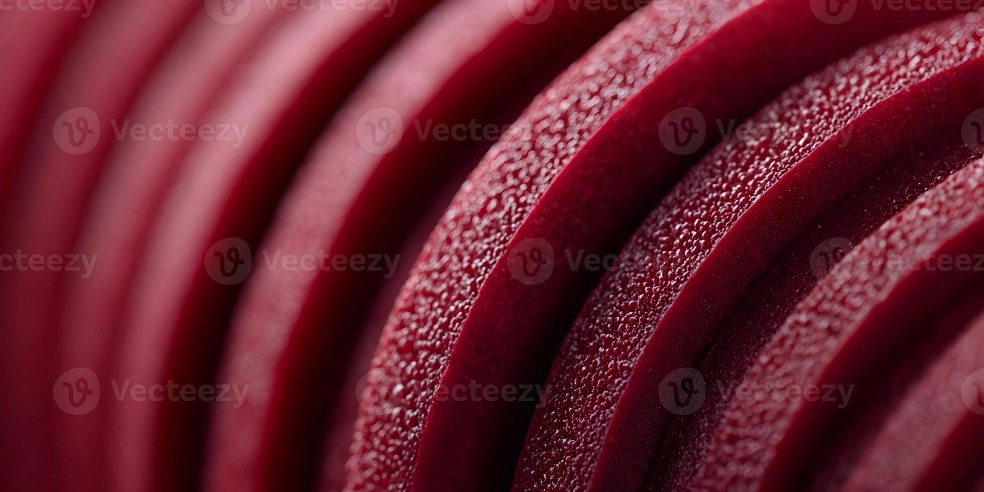 Closeup Red Beetroot Slices Circular Pattern Food Texture photo
