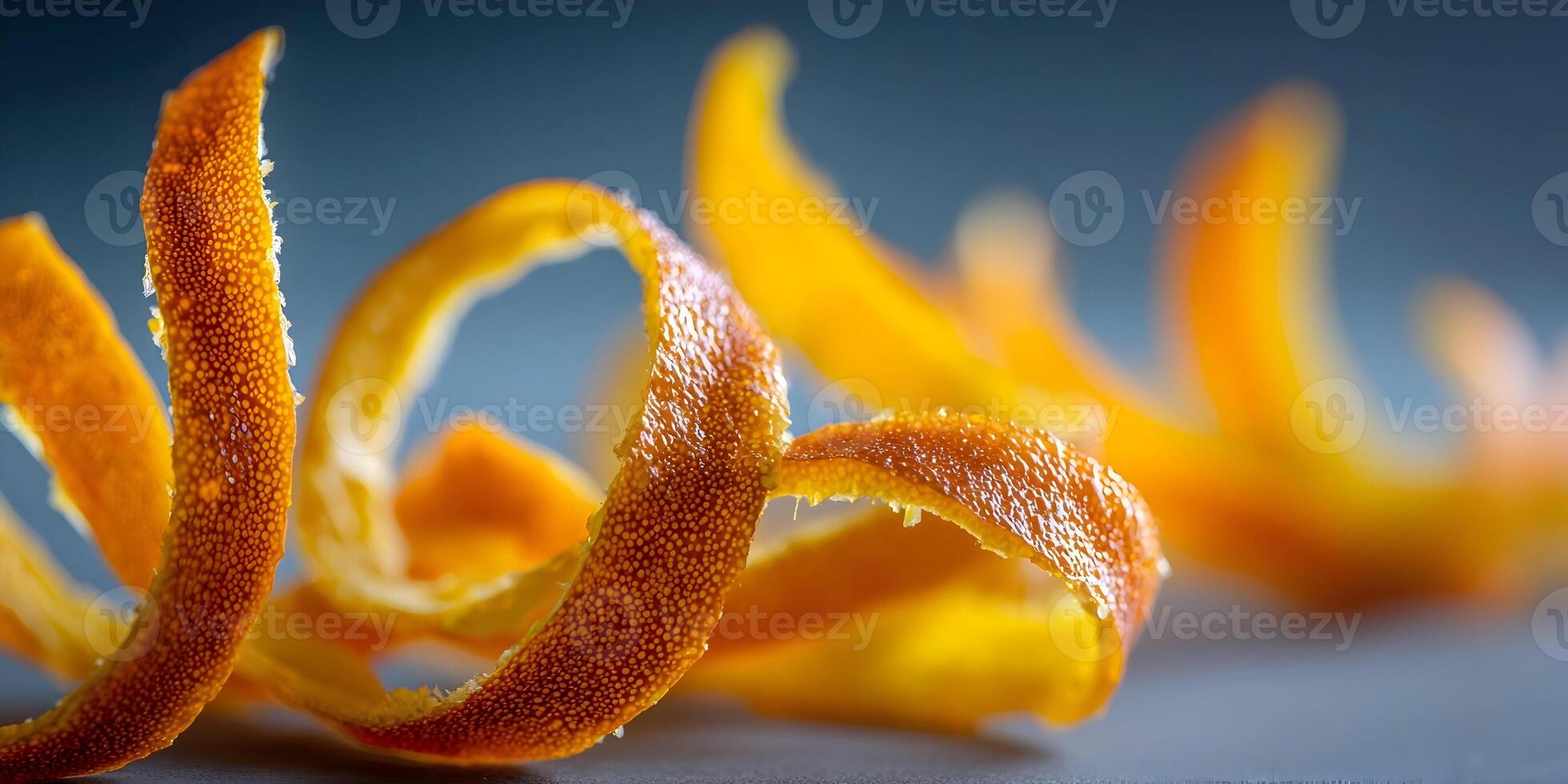 Closeup Orange Peel Texture Culinary Food Photography photo