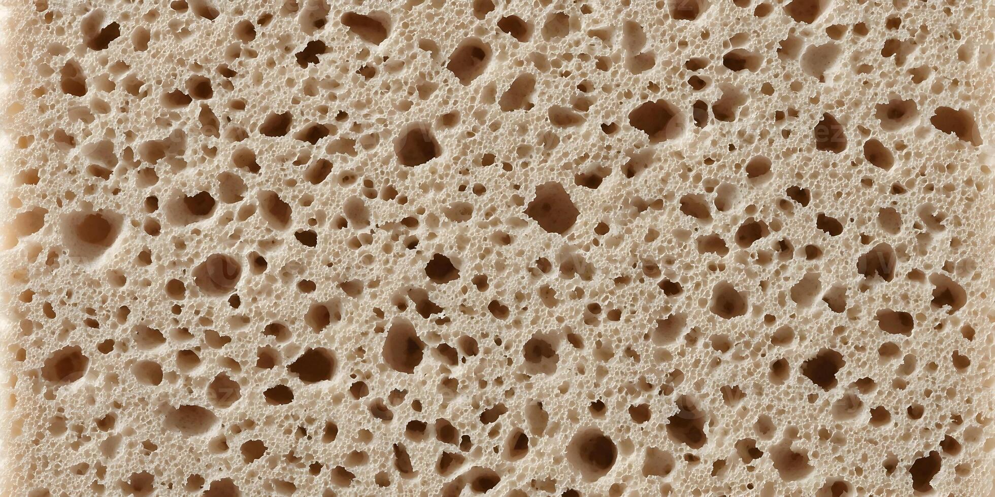 Beige Sponge Texture Closeup Detailed Image Porous Surface Background photo
