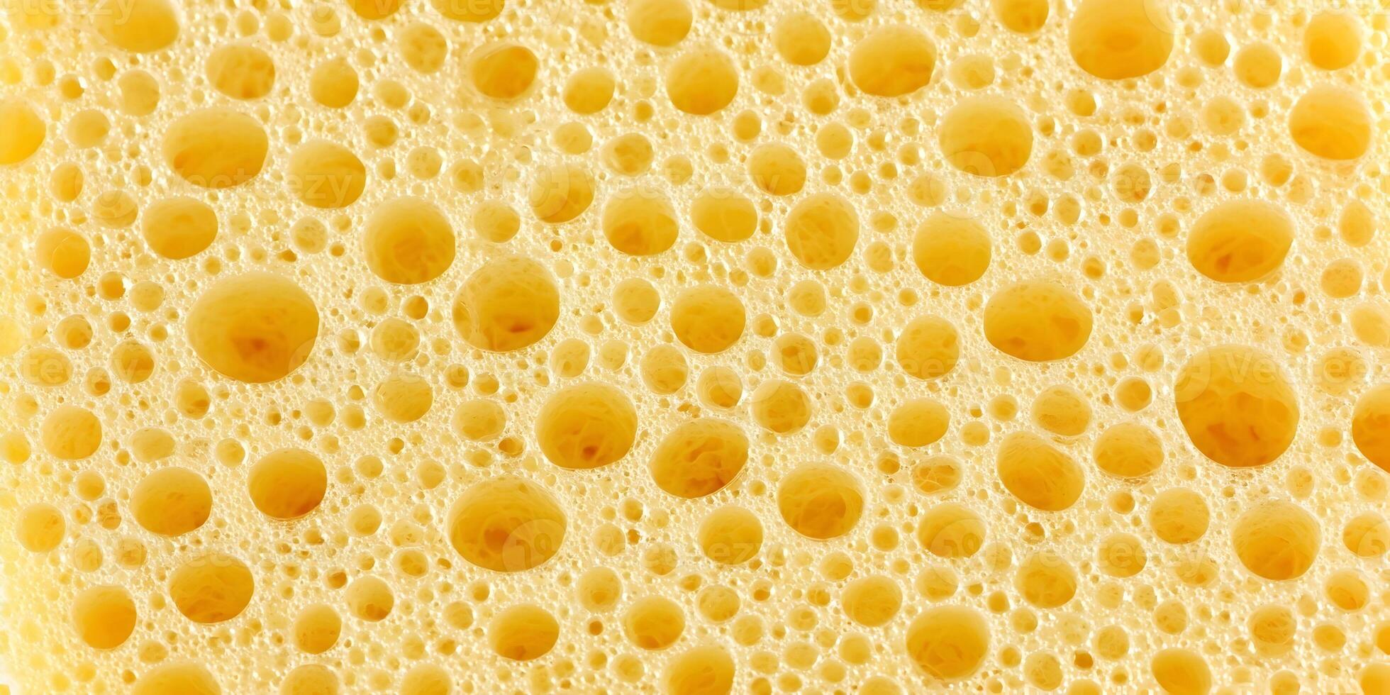 Abstract Golden Yellow Foam Bubbles Texture Background photo