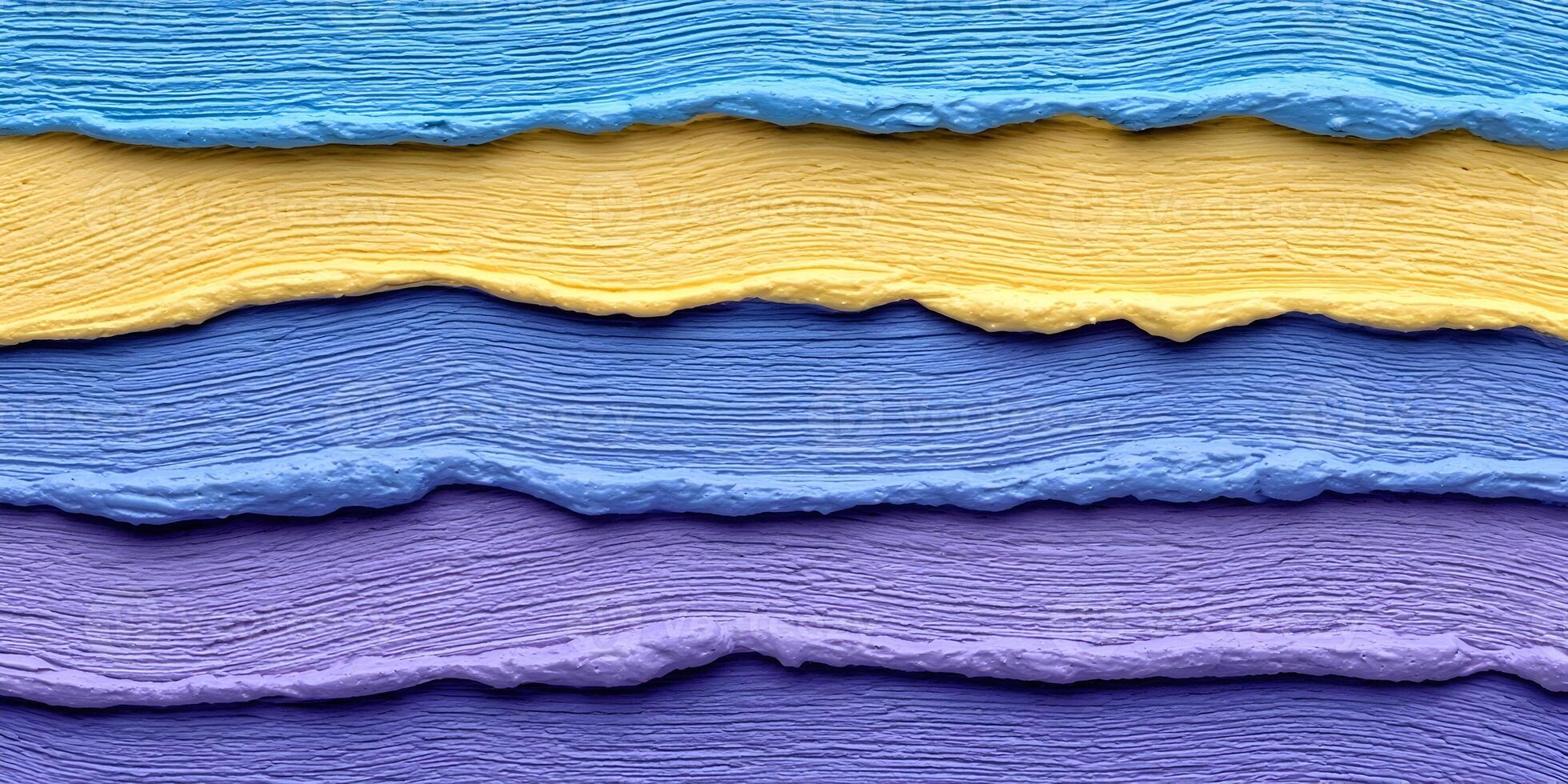 Abstract Blue Yellow Purple Paint Texture Background photo