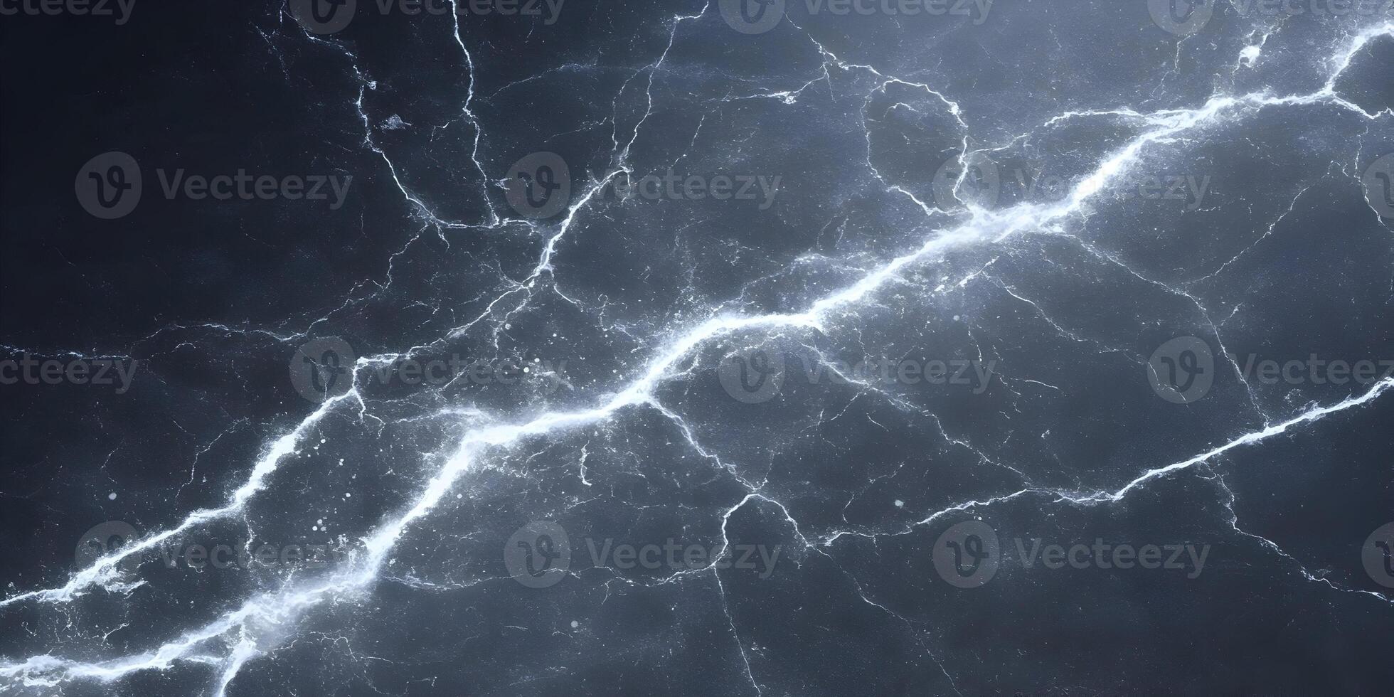 Dark Blue Marble Texture with White Crack Lines Grunge Background photo