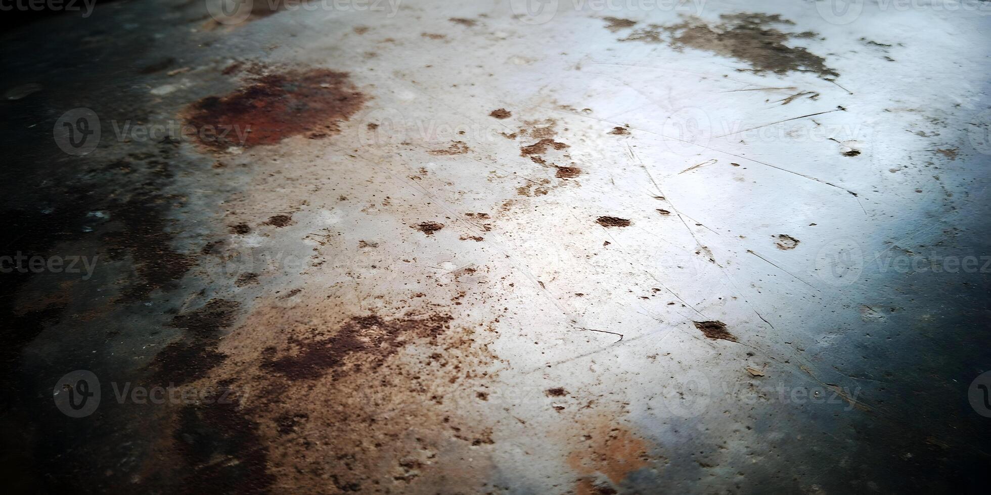 Rusty Metal Texture Scratched Surface Grunge Background Brown Gray photo