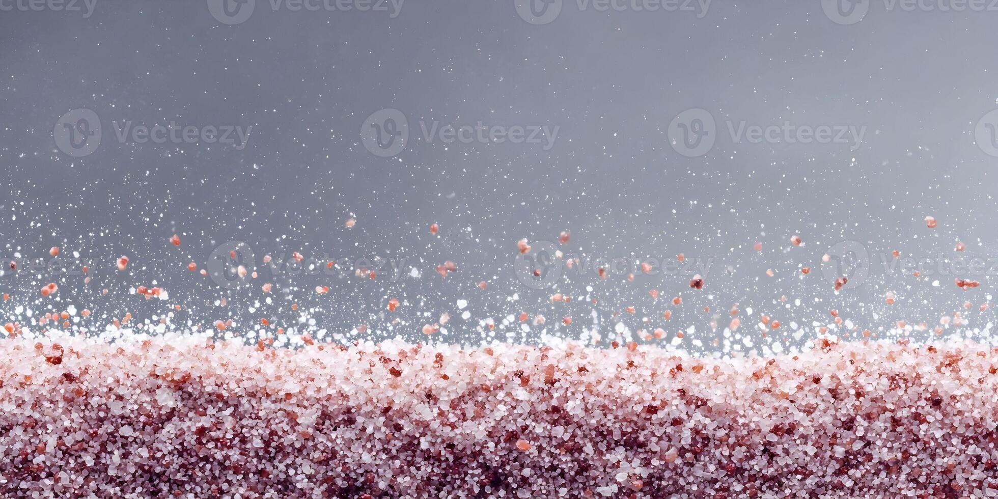 Pink Himalayan Salt Crystals Texture Background Closeup Image photo