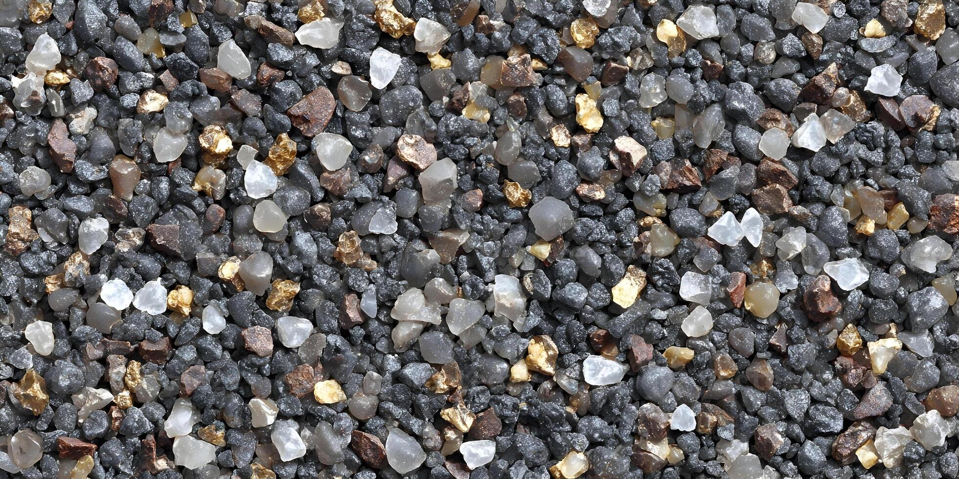 Black Brown Grey Pebbles Seamless Texture Small Stones Background photo