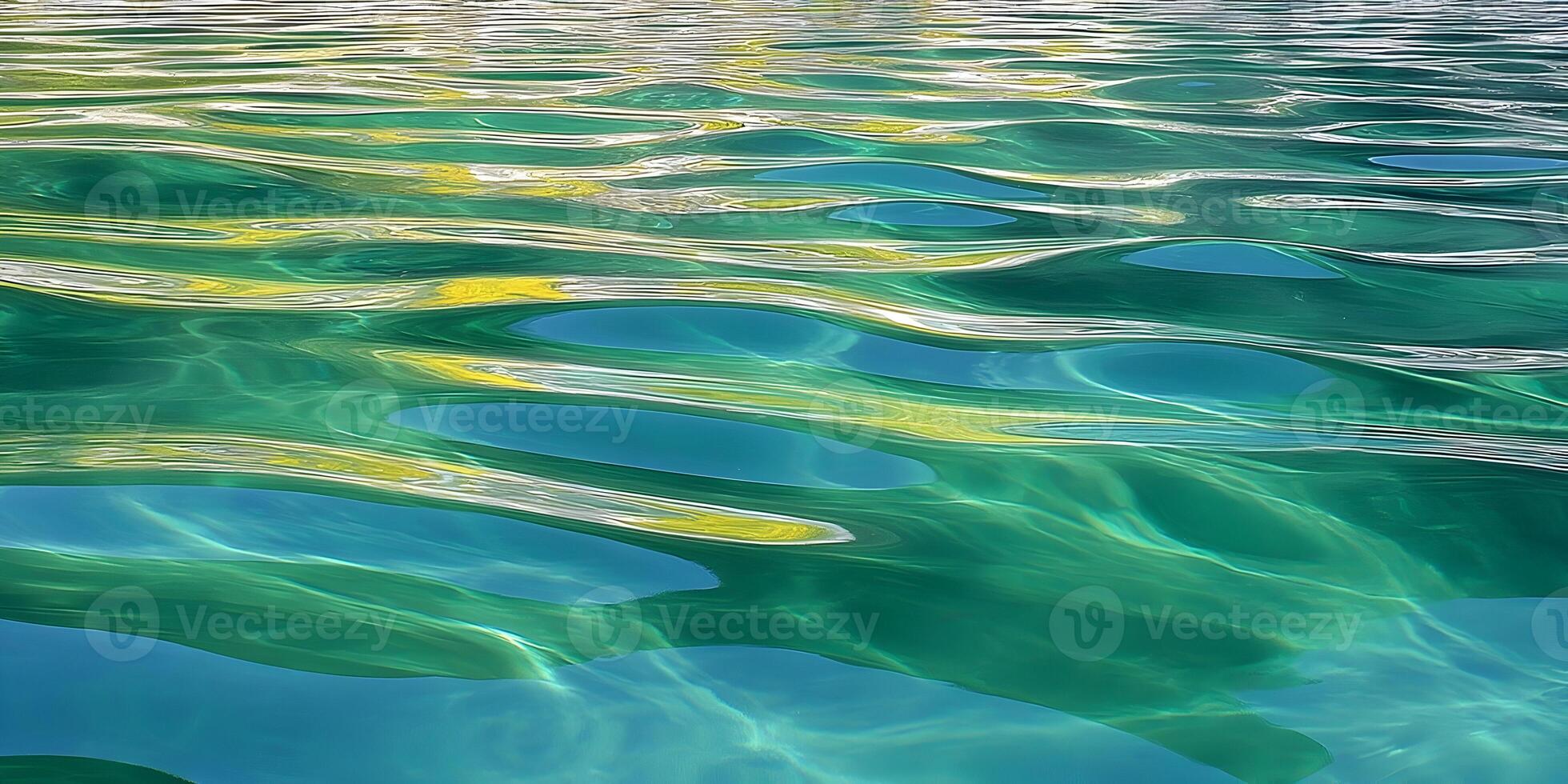 Abstract Green Water Texture Ripples Surface Background photo