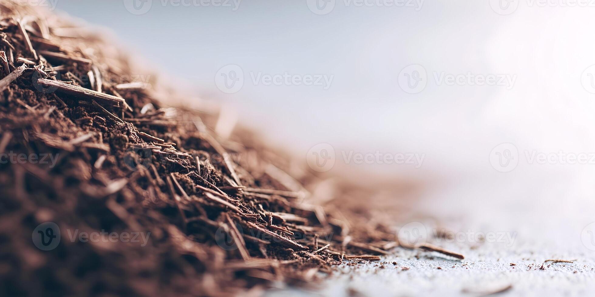 Closeup Brown Cocoa Powder Pile Texture Background photo