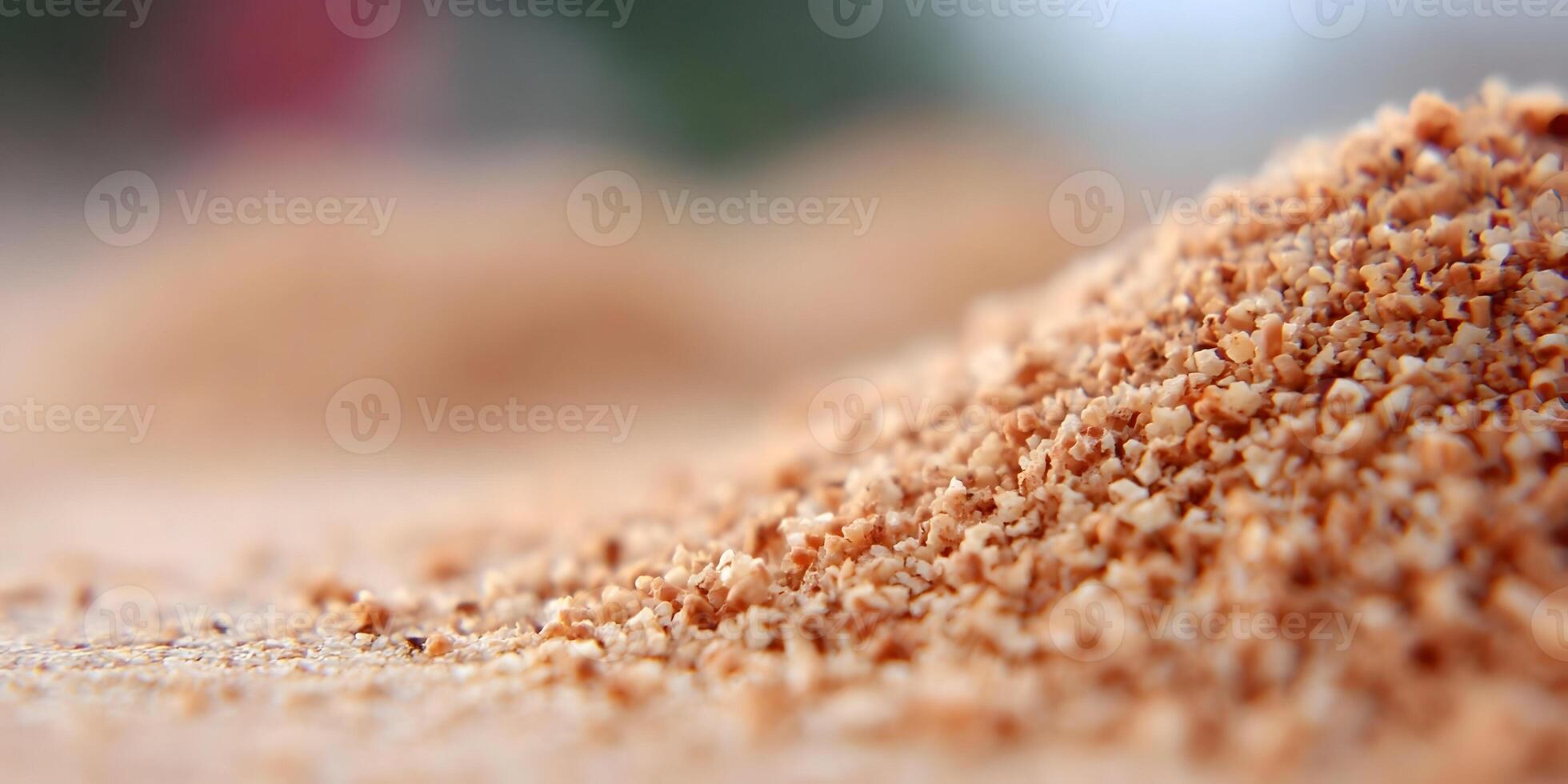 Closeup of Brown Granulated Substance Texture Background photo