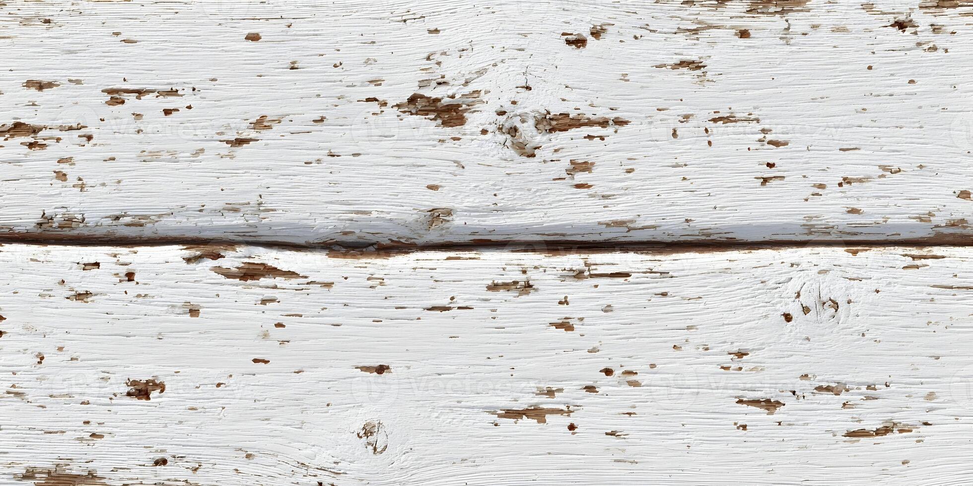 Whitewashed Wooden Planks Texture with Peeling Paint Rustic Shabby Chic Background photo