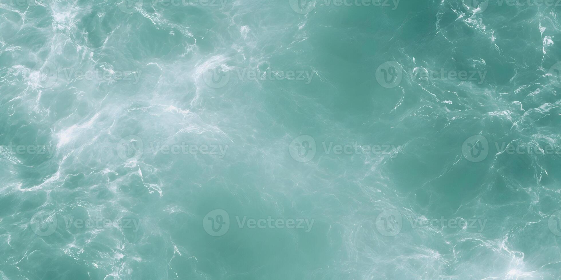 Teal Water Texture Seamless Pattern Ocean Surface Background photo