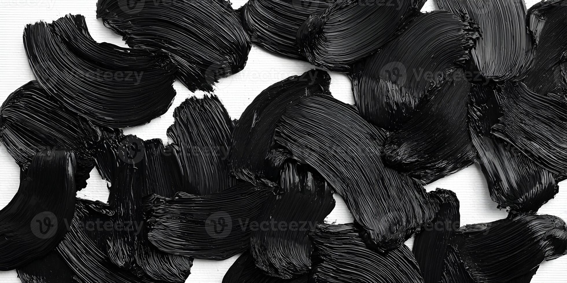 Black Paint Texture Strokes Abstract Art Background photo