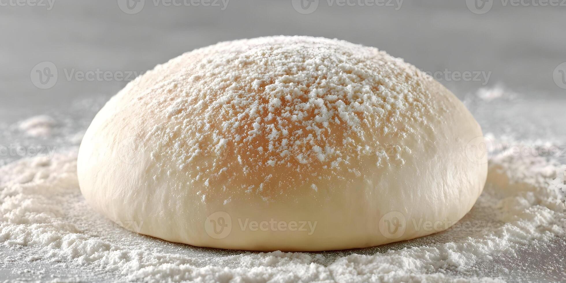 Round Dough Ball Covered in Flour Baking Food Bread Pizza Dough photo