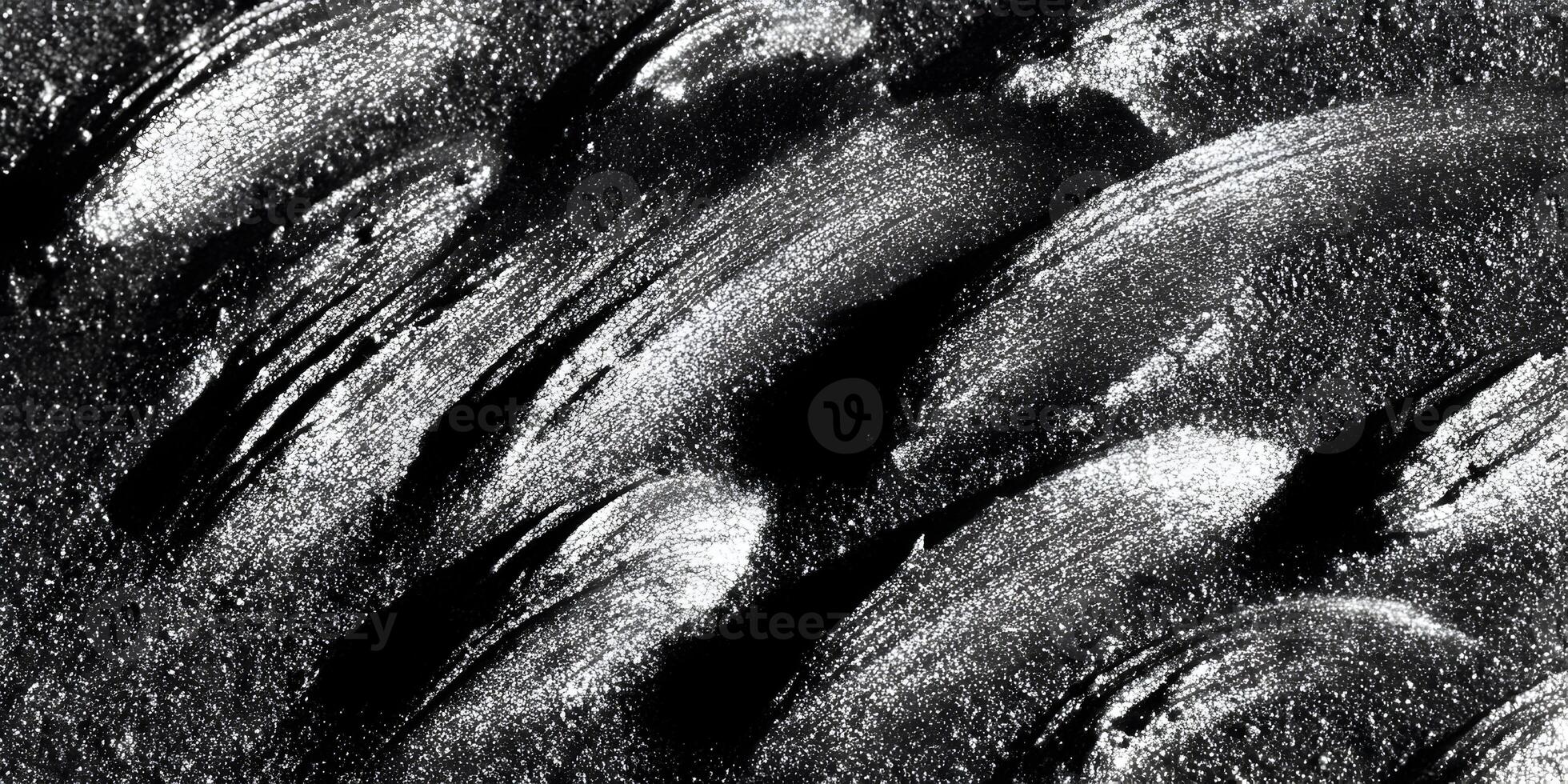 Abstract Black and White Glitter Texture Background Swirls Shiny Sparkling Design photo