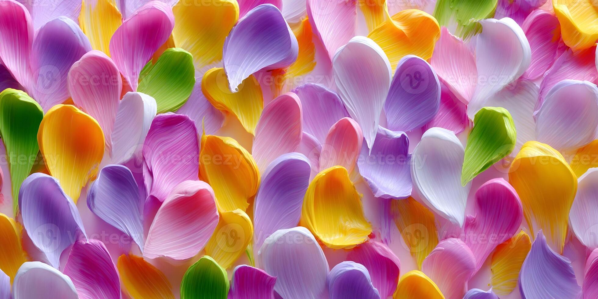 Colorful Flower Petals Painting Texture Background photo