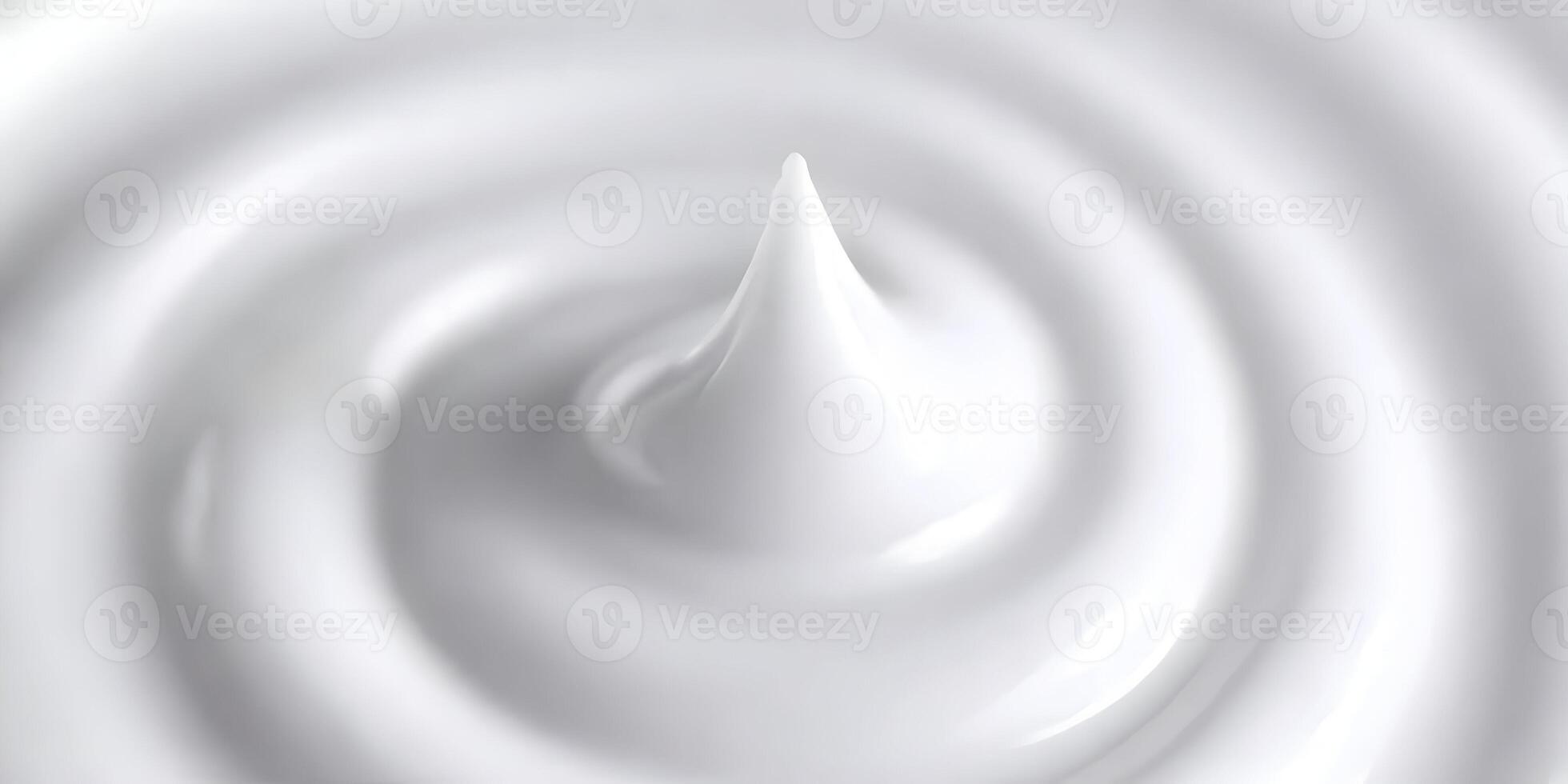 White Cream Swirl Closeup Texture Background photo